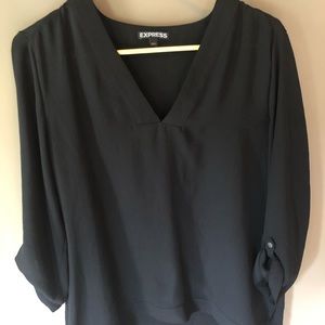 Black EXPRESS sheer blouse